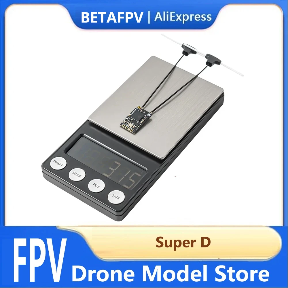 BETAFPV SuperD  Diversity Receiver ELRS 2.4G/915MHzExprssLRS RX 2T Antennas For RC FPV Long Range Freestyle Drone