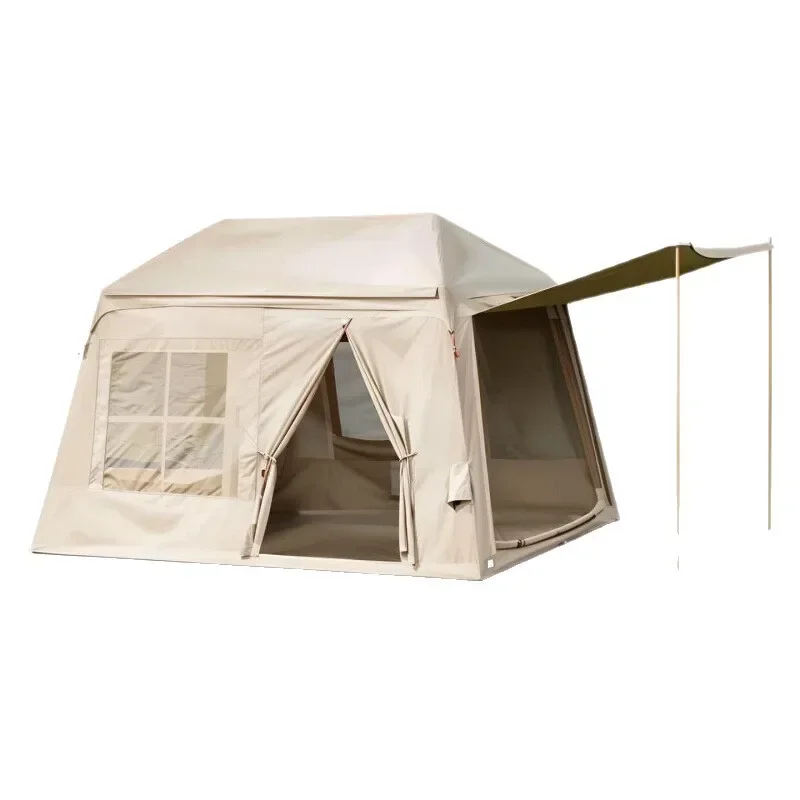 Inflatable tent outdoor camping automatic tent canopy two-in-one rainproof overnight thickened camping vinyl sun protection