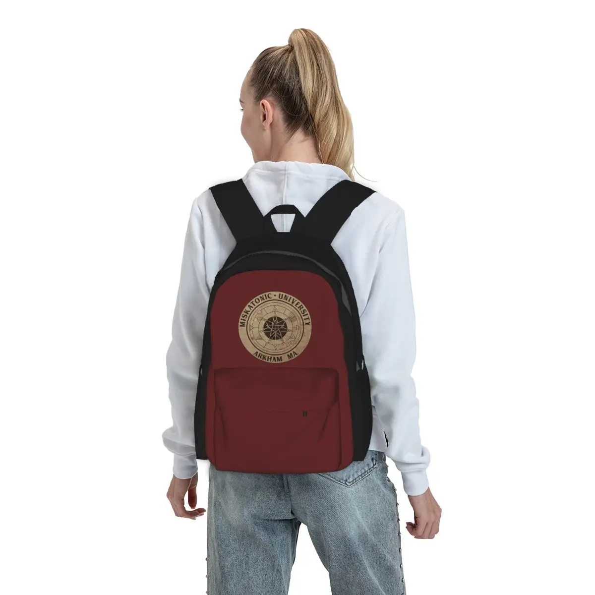 Miskatonic University Backpack Student BookBag Kids School Bag Laptop Shoulder Bags for Men Women