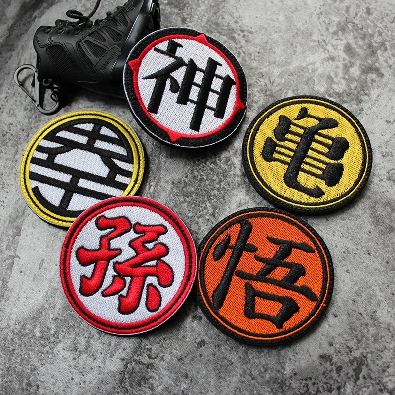 

Anime Embroidery Patches for Clothing Military Tactical Morale Hook and Loop Badge Turtle Armband Decorative Sticker on Backpack