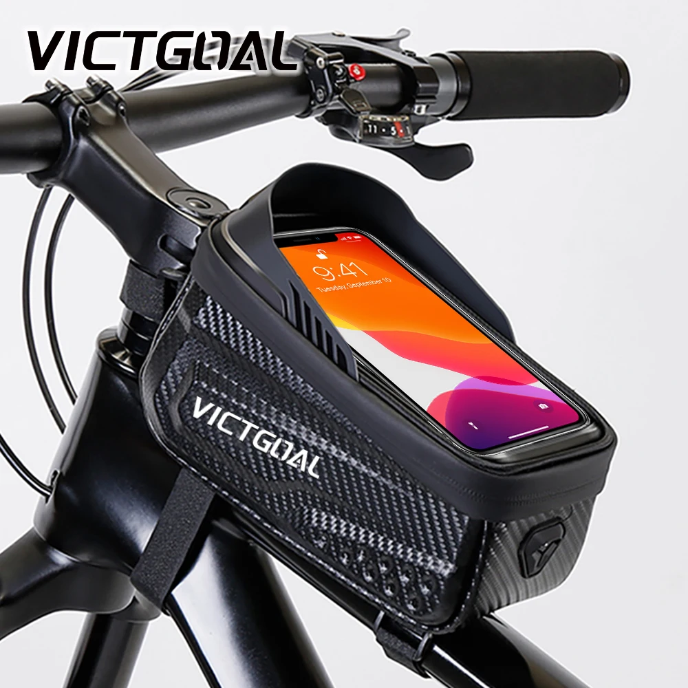 VICTGOAL Bicycle Bag Waterproof Bike Top Front Tube Bag Phone Storage Touchscreen Case Refletive MTB Road Cycling Accessories