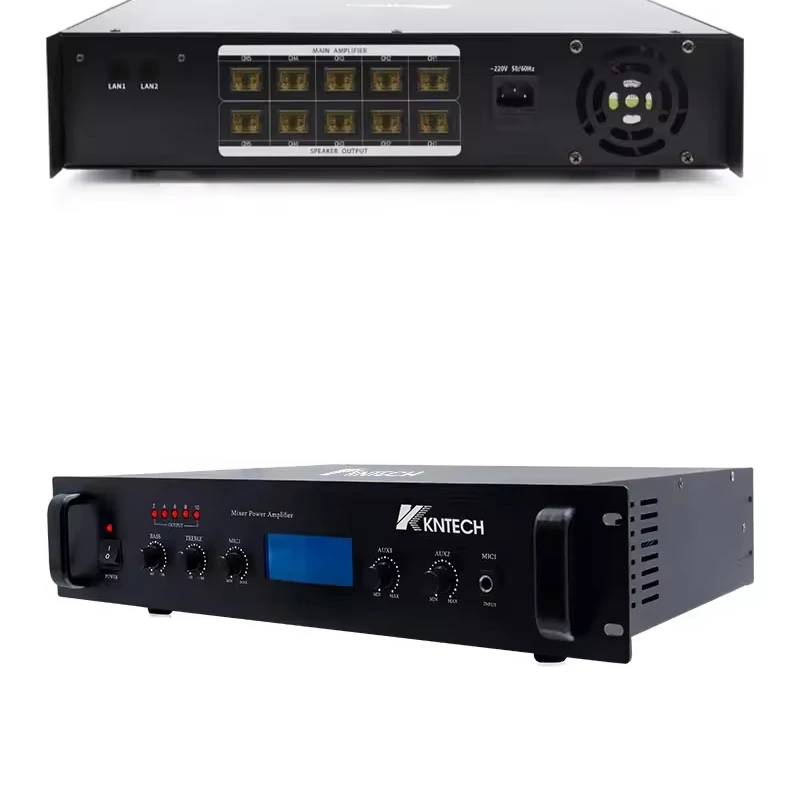 

KNTECH PA System IP Network 70 W to 3200 W Intelligent 5+1 backup control Network Audio Amplifier IPMG-2000W