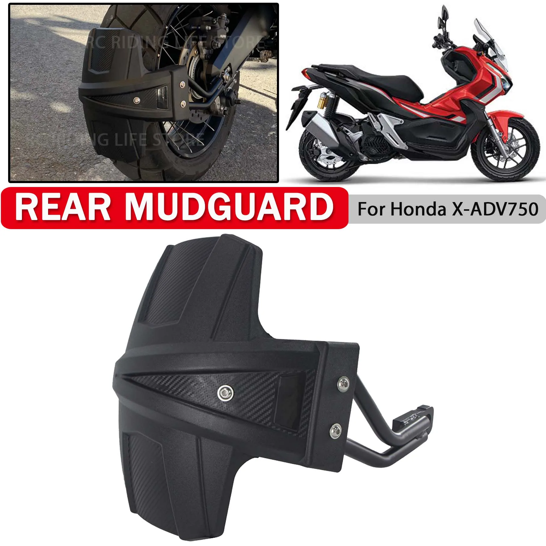 

Motorcycle Rear Mudguard Wheel Hugger Fender For HONDA XADV750 X ADV750 ADV 750 2017-2025 Mud Splash Guard Sand Shield Protector