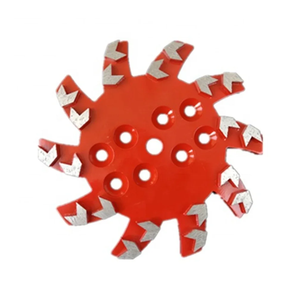 Disco abrasivo de diamante universal de 10 pulgadas con unión dura para suelos de hormigón, grano medio 36, y almohadillas para pulir suelos, 3 piezas