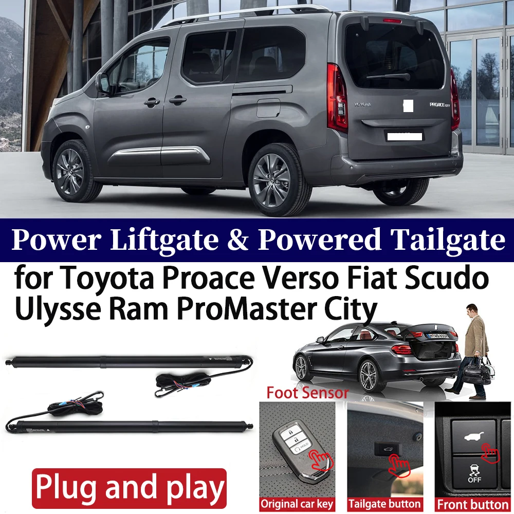 for Toyota Proace Verso Fiat Scudo Ulysse Ram ProMaster City Car Auto Power Electric Tailgate Liftgate Lift Trunk Closer System