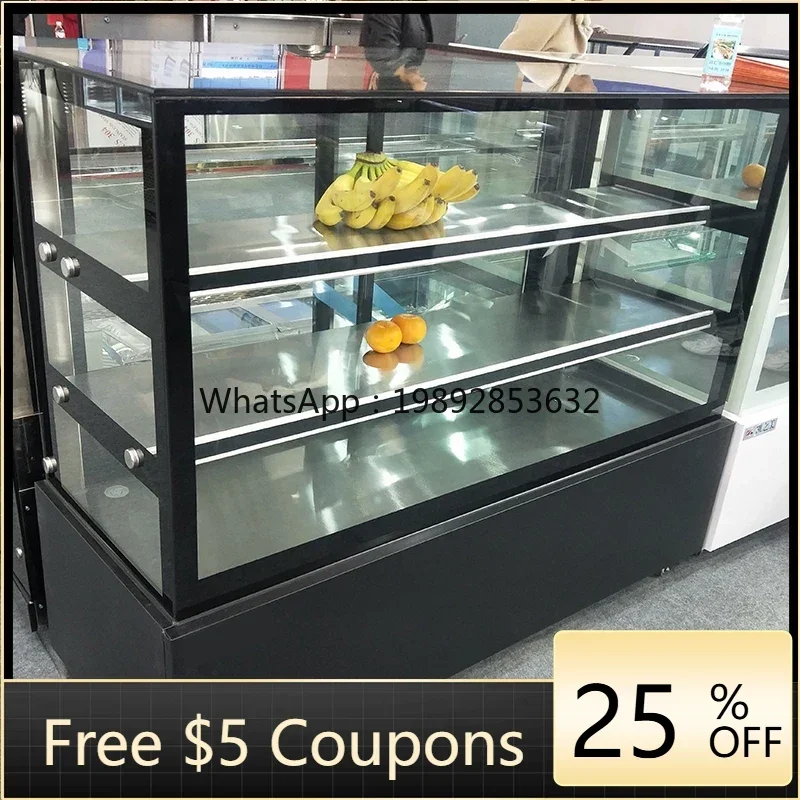 

ZS Refrigerated Display Cabinet Small Dessert West Point Cooked Food Refrigerator Milk Tea Shop Fruit Fresh-keeping Cabinet