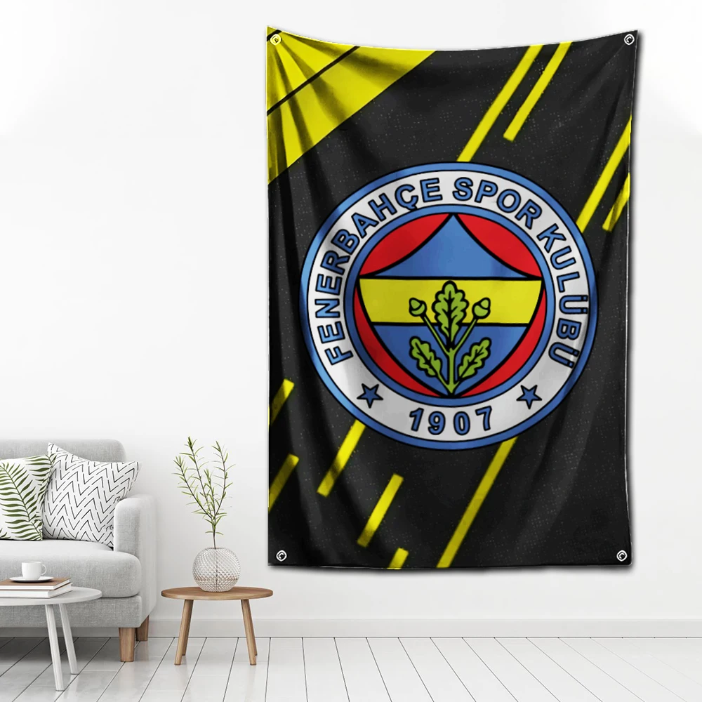 60x90cm Turkey Fenerbahce SK 1907 Flag Polyester Digital Printing Banner for Garage Wall Art Out Door Decoration