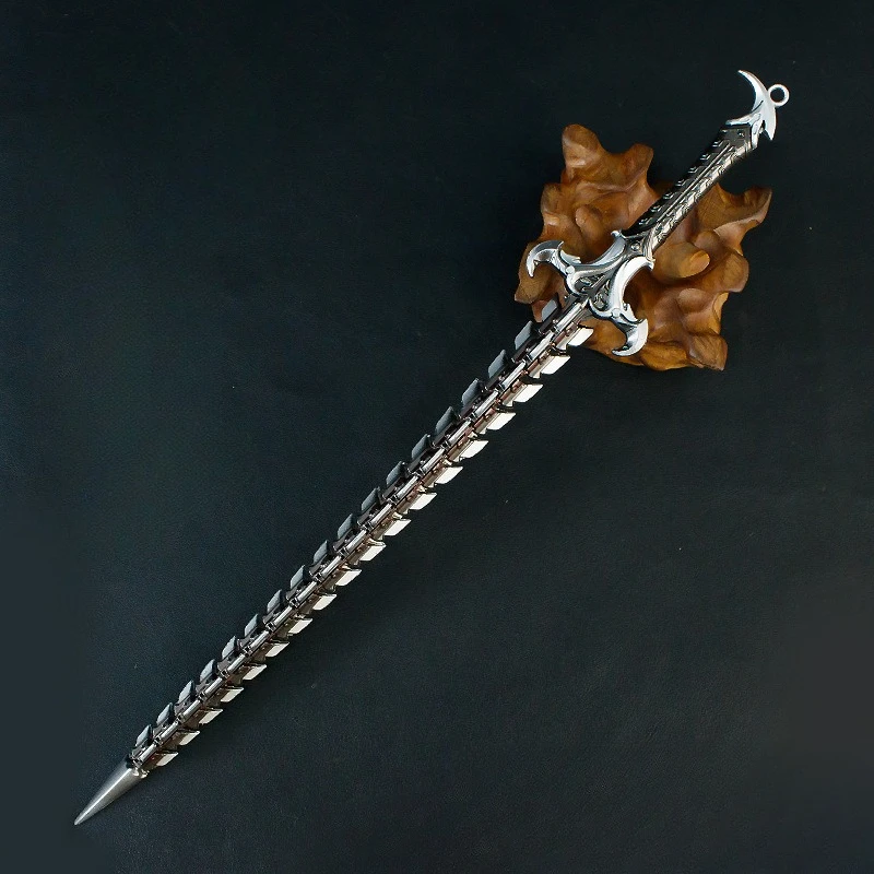 30 centimetri Nuovo Gioco Figura Lama Del Serpente Periferico In Metallo Artigianato Modello Puntelli Desktop Decorare Ornamenti Regali Di Compleanno Giocattoli