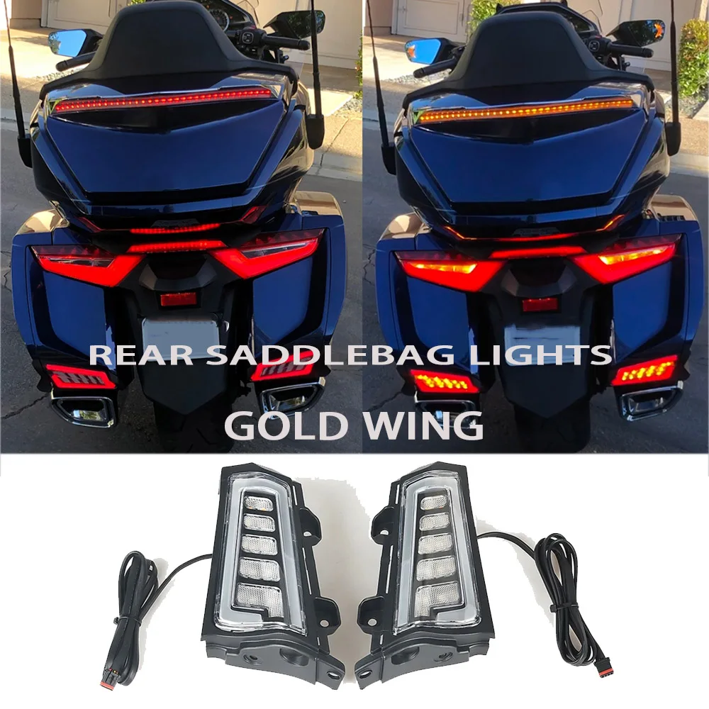 

For Honda Goldwing GL1800 Tour Retrofit Parts Gold Wing 1800 Accessories Rear Saddlebag LED Lights Motorcycle Turn Signal Light