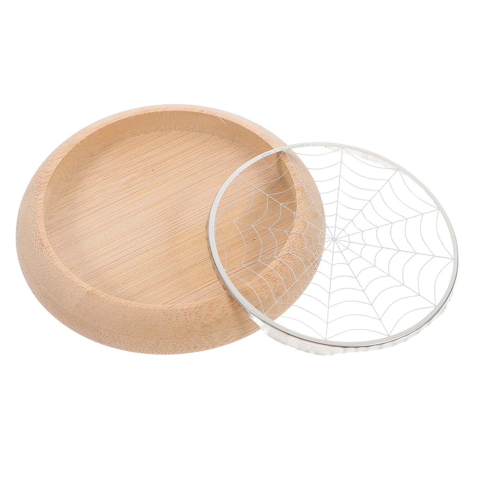 

Bamboo Coil Incense Burner Metal Mesh Hollow Incense Burner Round Aroma Furnace Desktop Home Room Decoration