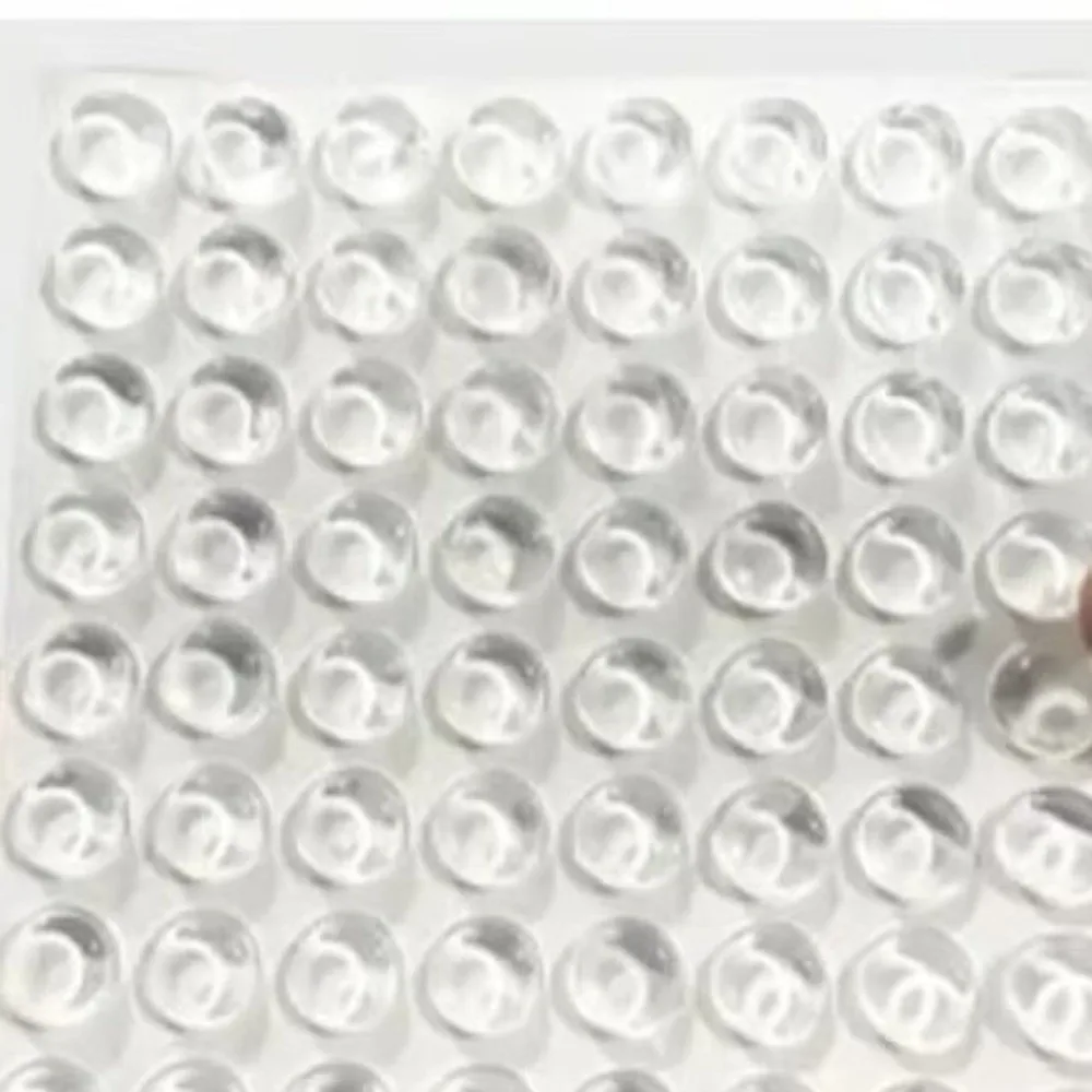 3D Clear Raised Keyboard Stickers Silicone Transparent Long Nails Keyboard Stickers Raised Pad Magnified Letter