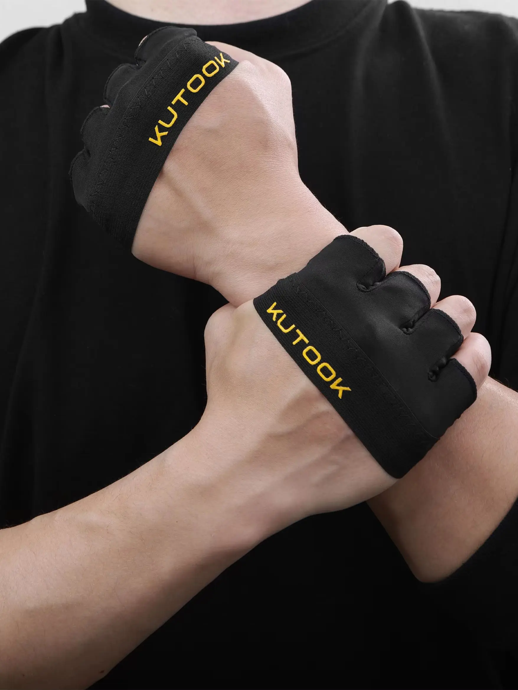 AliExpress KUTOOK Unisex Breathable Four Finger Gloves with XRD Cushion Palm Pad Cycling Fitness Multi-Functional Professional Accessories