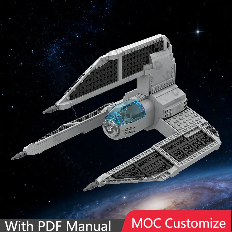 680 PCs Large Imperial Style Spaceship Detailed Phantom Concept Model Advanced Building Block Project Premium Collector‘s Gift