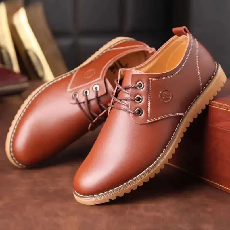 Men's versatile British soft soled comfortable casual business leather shoes, wedding banquet high-quality formal leather shoes
