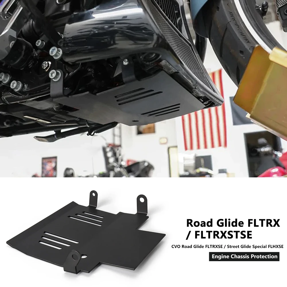

Motorcycle Skid Plate Lower Engine Base Chassis Guard Protection For CVO Road Glide FLTRXSTSE / Road Glide FLTRX 2025 2024