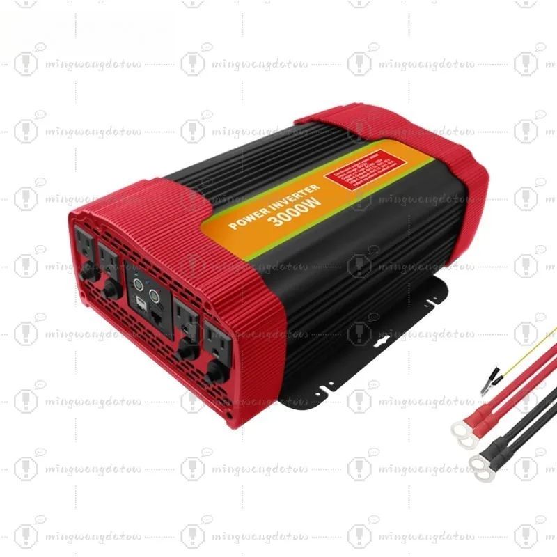 300W-1500W High Power Modified Sine Wave Car Inverter 12V To 110V, 3000W Compatible with Lithium Battery