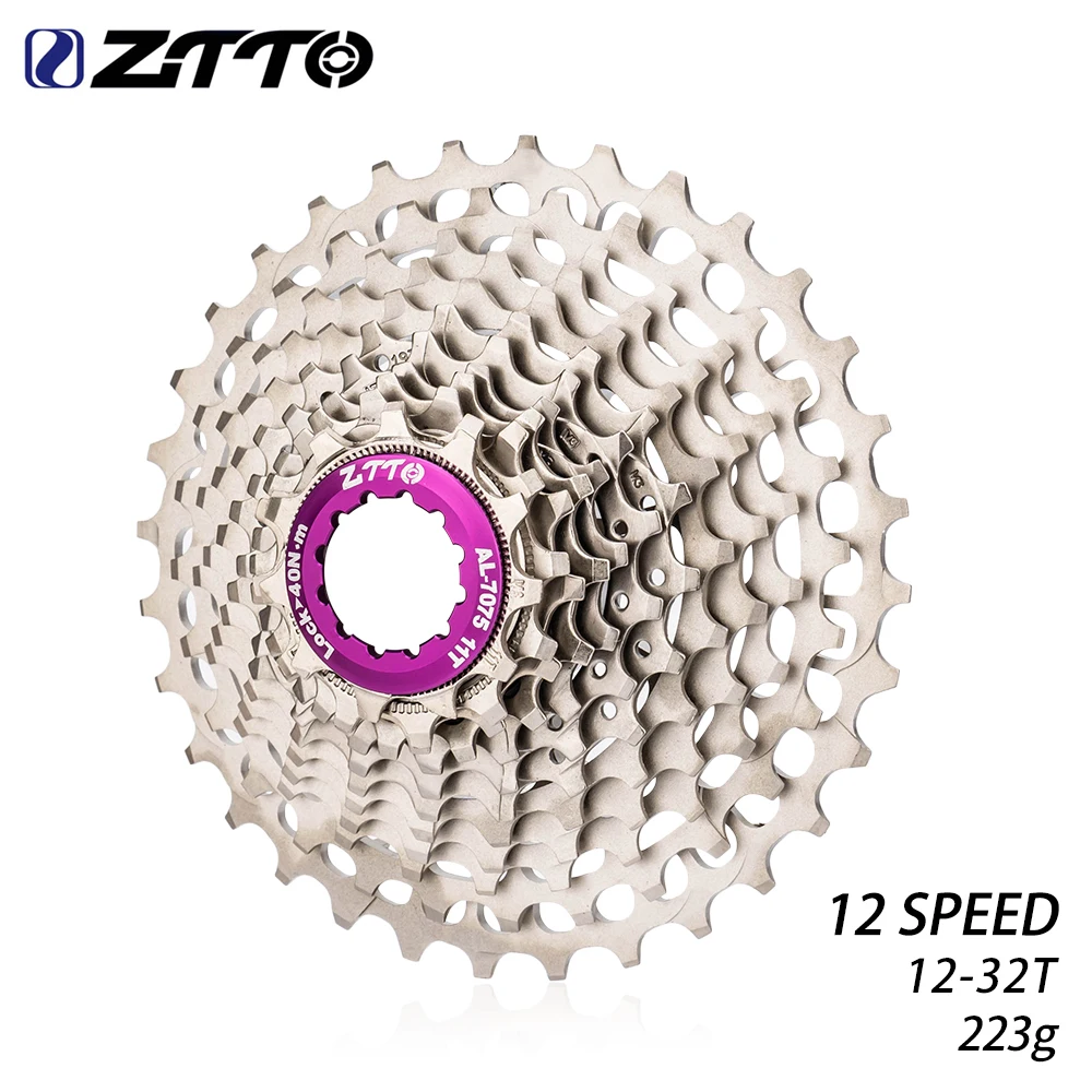 

ZTTO 12 Speed Road Bike Ultralight Cassette CNC 12s 11-28T 12s 11-32T SLR Flywheel 12S 22S Gravel Bicycle 12V K7 CNC Spocket