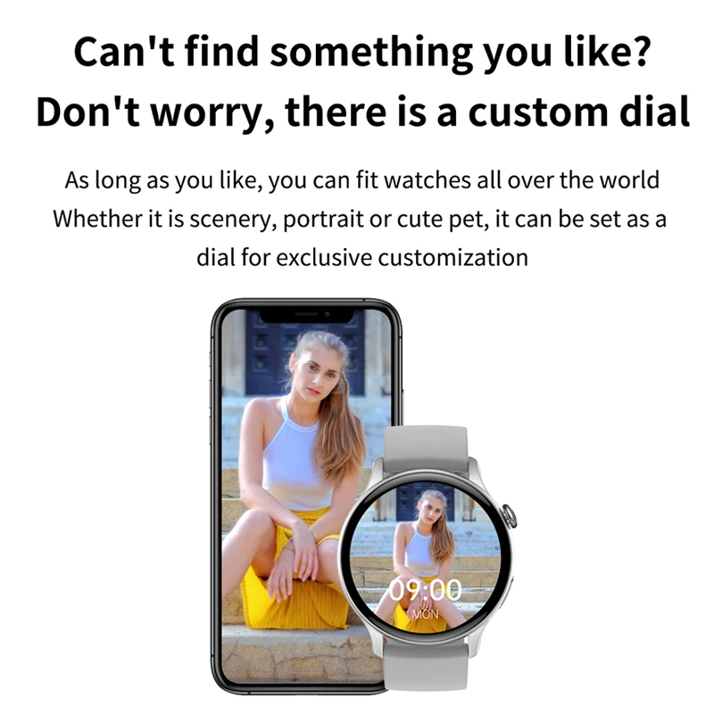 For Xiaomi GPS Sports Smart Watch 1.43 inch AMOLED HD Ladies Watch Screen Always Display Time Bluetooth Call Smartwatch Women