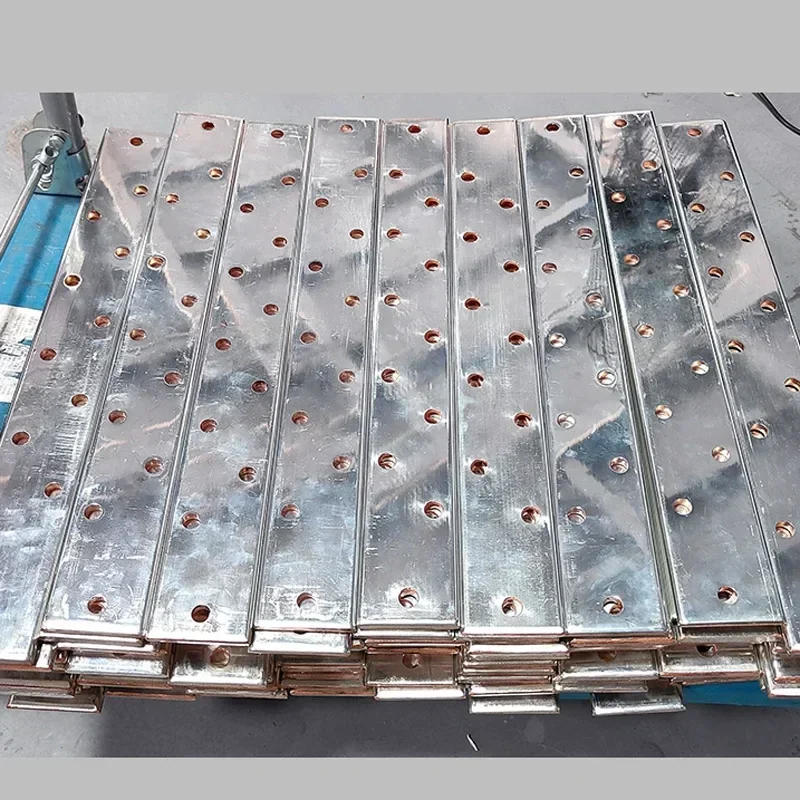 1Pc Length 500mm T3 Tinned Copper Plate Purple Copper Flat Bar Sheet Thickness 2mm 3mm 4mm 5mm Conductive Grounding Busbar