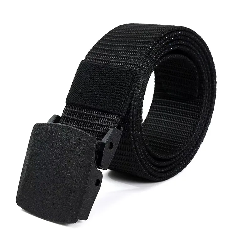 Männer Leinwand Gürtel Kunststoff Schnalle Metall-Freies Taktische Taille Gürtel Outdoor Wandern Gurtband Nylon Gürtel frauen Gürtel Neutral gürtel Neue – Detail 5