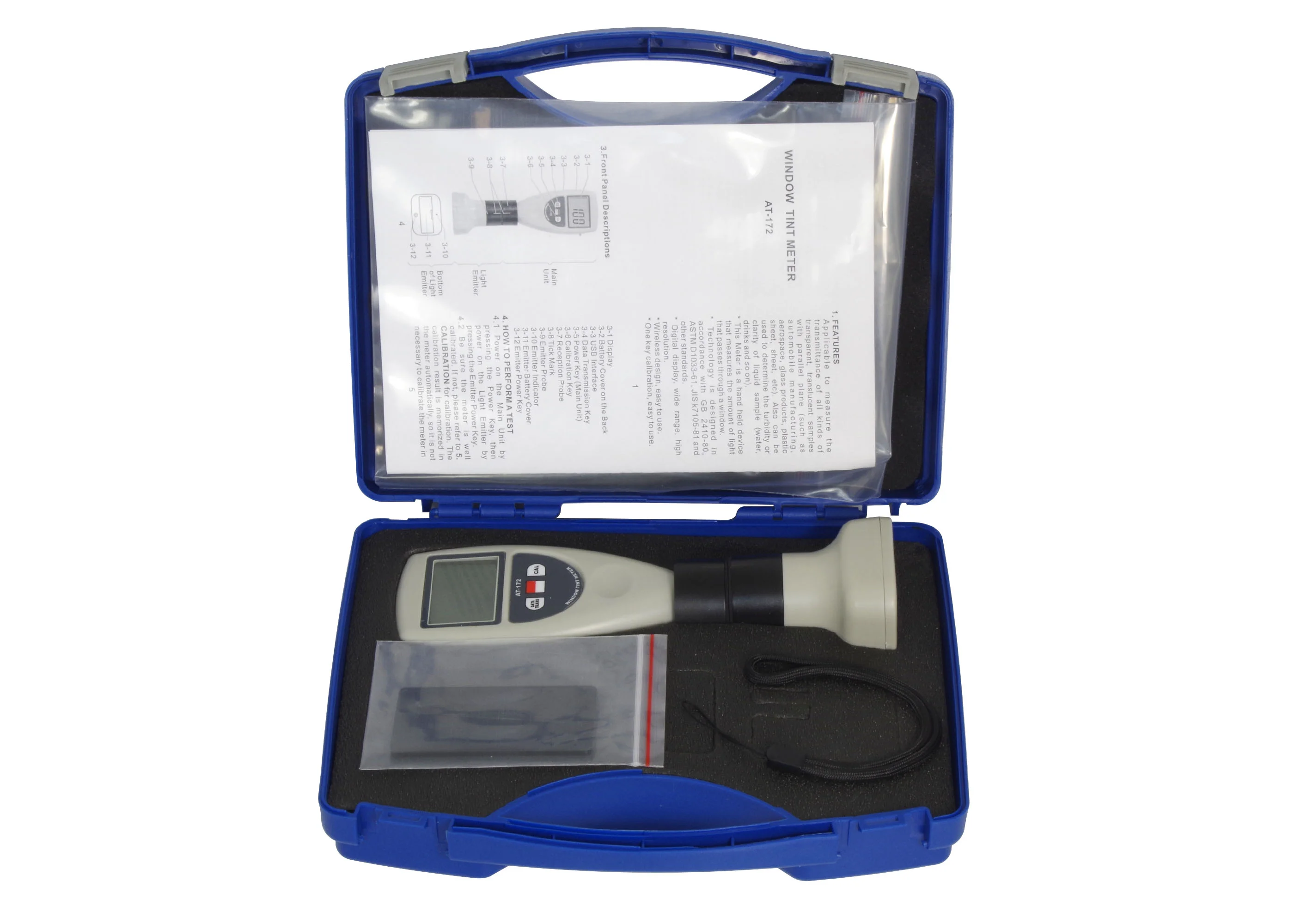 AT-172 Window Shader Turbidity Meter Measurement Range 0 to 100% Transmittance