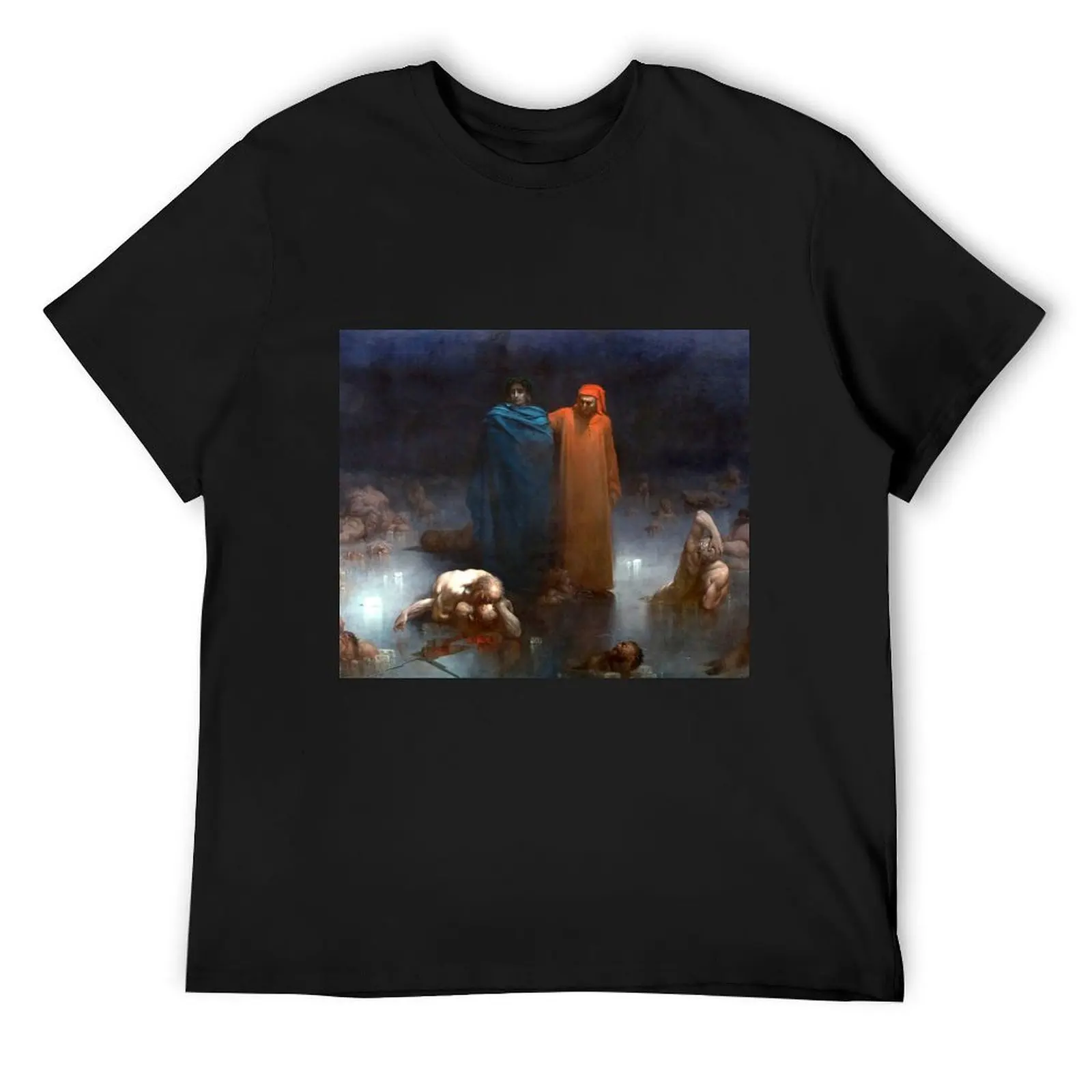 

Dante and Virgil in the Ninth Circle of Hell - Gustave Dore T-Shirt anime t shirts animal prinfor boys mens workout shirts
