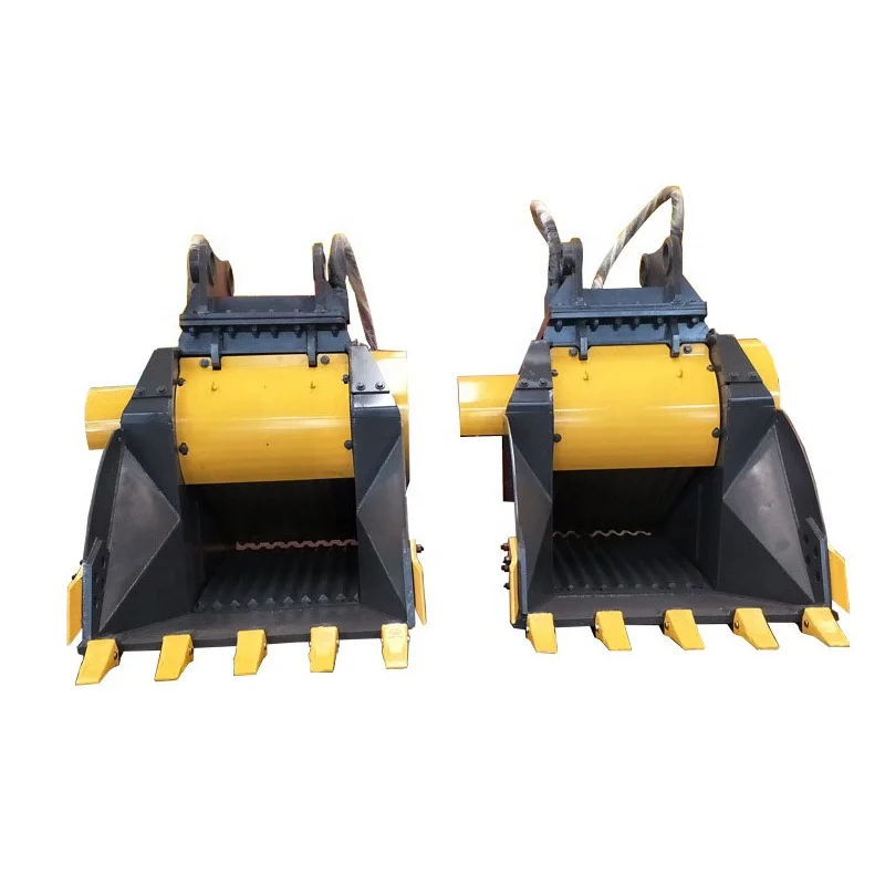 High Strength Wear Plate Construction Machinery Excavator Parts Crushing Buckets and Screening Bucket