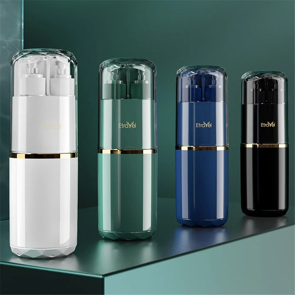 Portable Travel Wash Set Toothpaste Shampoo Makeup Storage Bottle Bathroom Accessories Set Outdoor Toiletries Kit Mouthwash Cups
