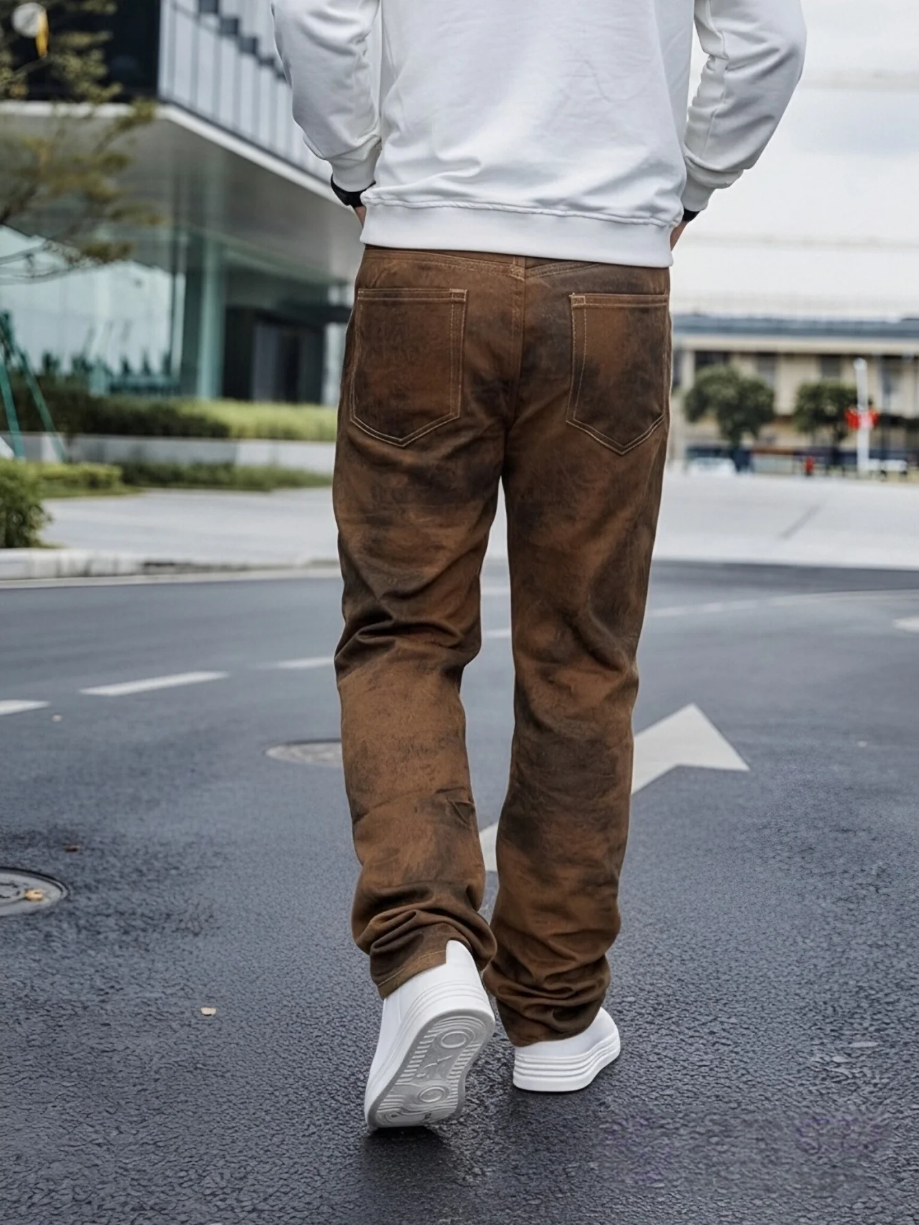 High Street Men's Jeans   Unique And Fashionable Items  Waist Hugging And Wide Leg Design  Best Selling Item  Free Shipping