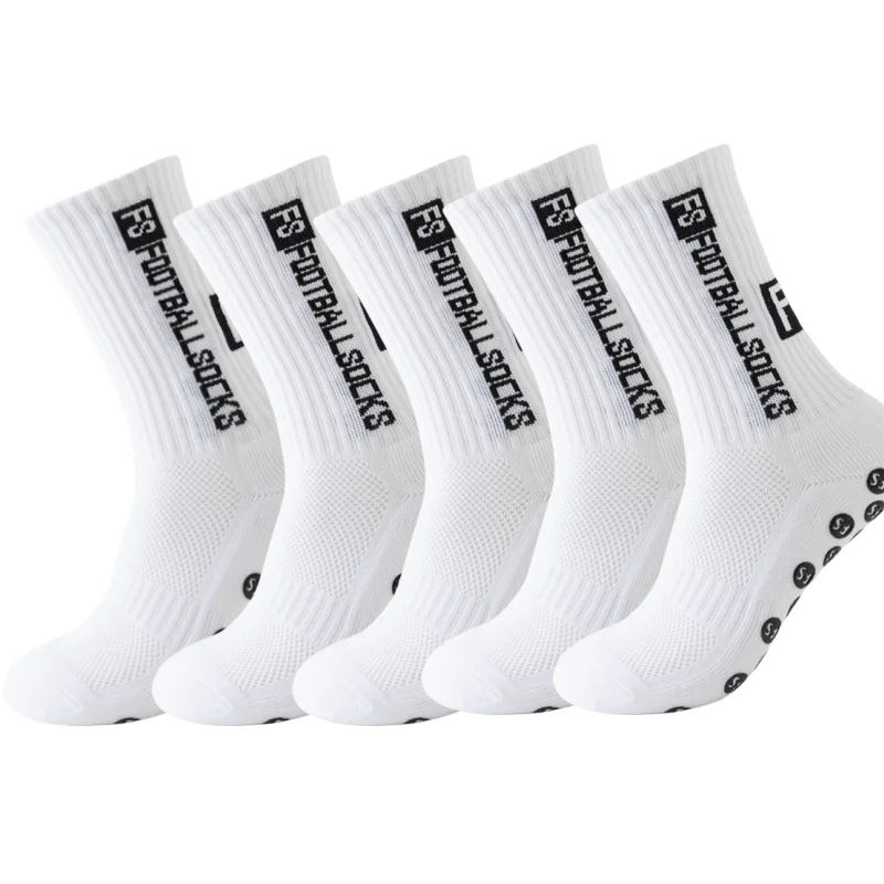 

5 pairs of multi-color adhesive dots for anti slip, sweat absorption, and odor prevention FS football socks and sports socks