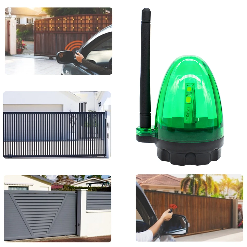 التيار المتناوب تيار مستمر 12 فولت 24 فولت 220 فولت LED تحذير ضوء المارة 24 فولت 230VAC العالمي إنذار مصباح إشارة لبوابات أوتوماتيكية باب المرآب انزلاق الباب