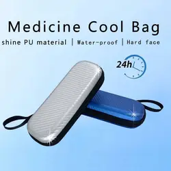 Portable Insulin Cooling Bag Diabetic Pocket Pill Protector PU Waterproof Thermal Insulated Medicla Cooler