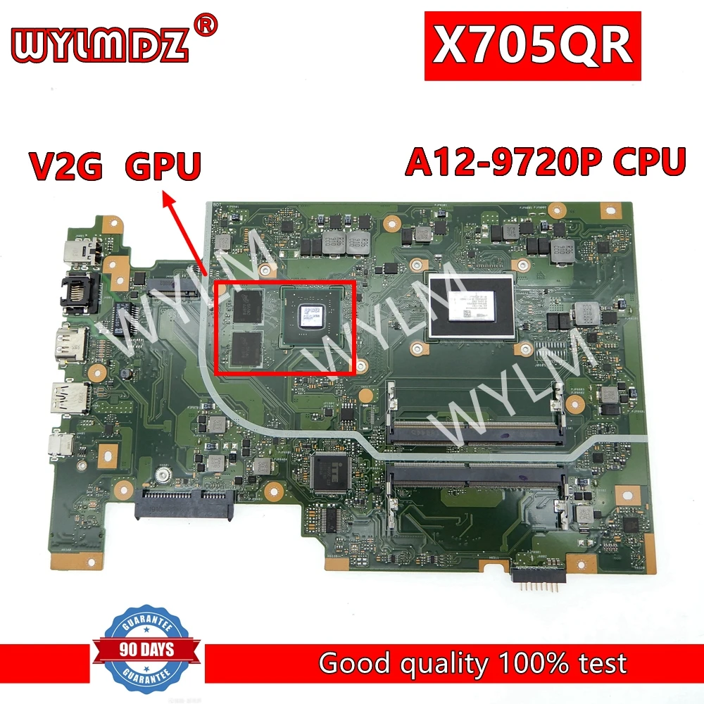 

X705QR A12-9720P V2G DDR4 Mainboard For Asus X705UA F705Q A705Q X705Q Laptop Motherboard