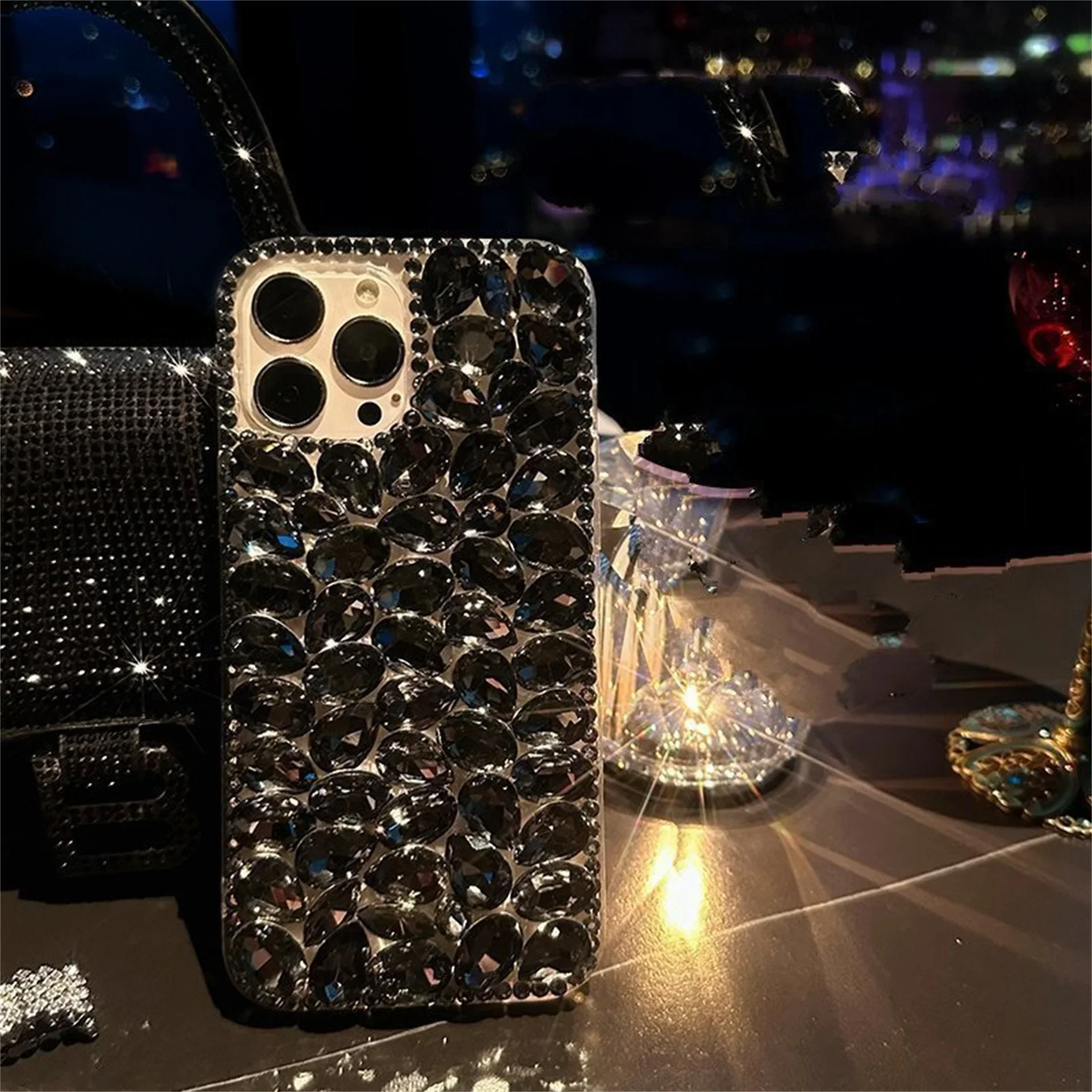 Luxury Glitter Diamond Rhinestone Bling Phone Case, Cover for Samsung S23, S22, S26, S25, S24 Plus, Ultra Fe, Note 20, Note 10