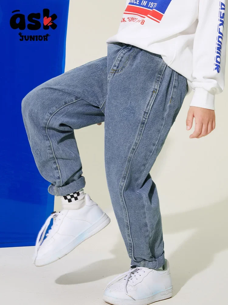 جينز ASK Junior Tween Boys Spring Fashion Sports المقاوم للبعوض #4