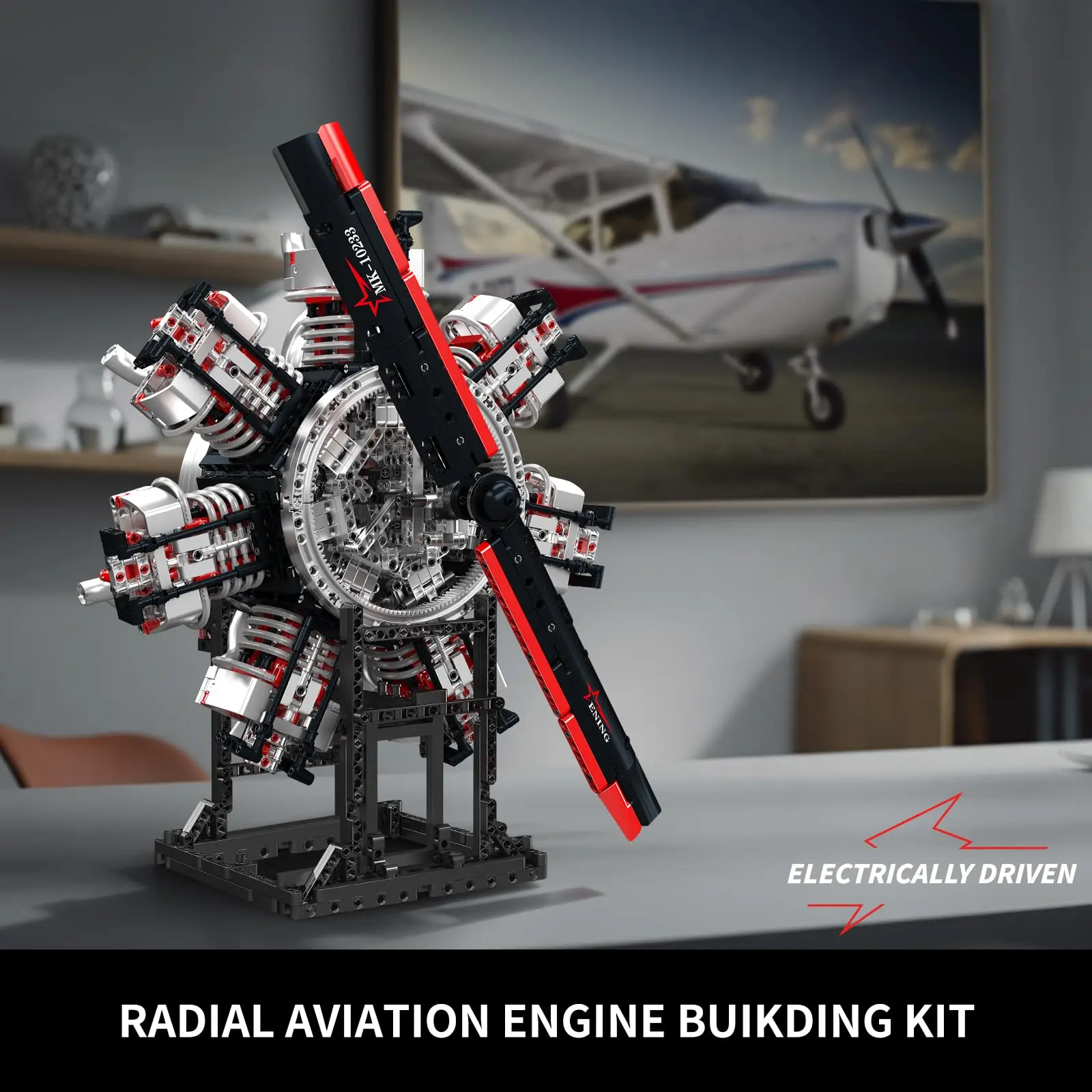 Mould King 10233 Star-shaped Jet Engine Building Blocks Assembly Educational Adults Toy Model Birthday Gift