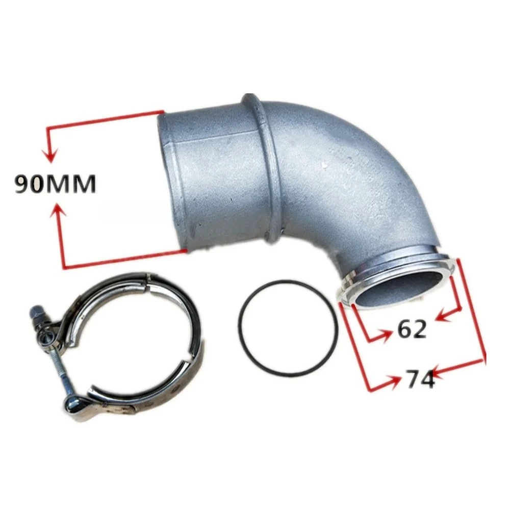 3918327 52JT341 C3069053 For Komatsu Liugong Excavator parts 6D102/6BT5.9/6CT8.3/QSB5.9 Turbocharger Elbow Intake Pipe Clamp