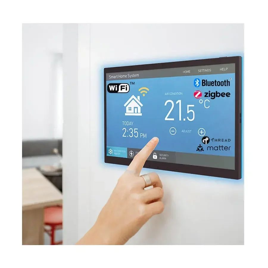 2026 Smart Home Automation Control Zigbee Matter Android 13 Wall Mounted 10 Inch Vesa Capacitive Optional POE Tablet Pc