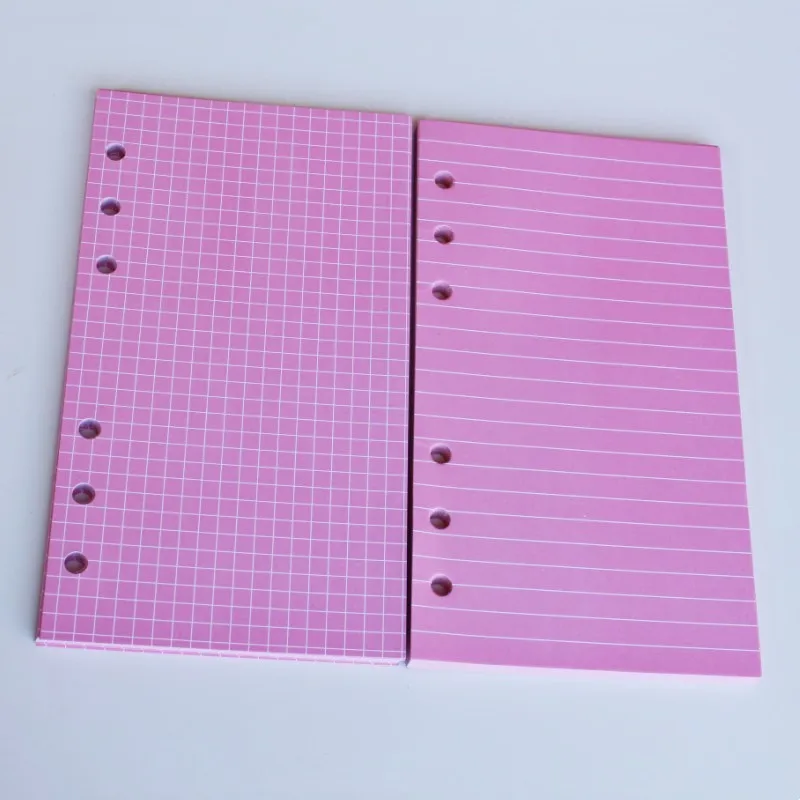 40 Blatt kawaii a6 Lose blatt Notizbuch Nachfüllen Spiral binder Index papier Innenseiten Linien raster leer Agenda Briefpapier