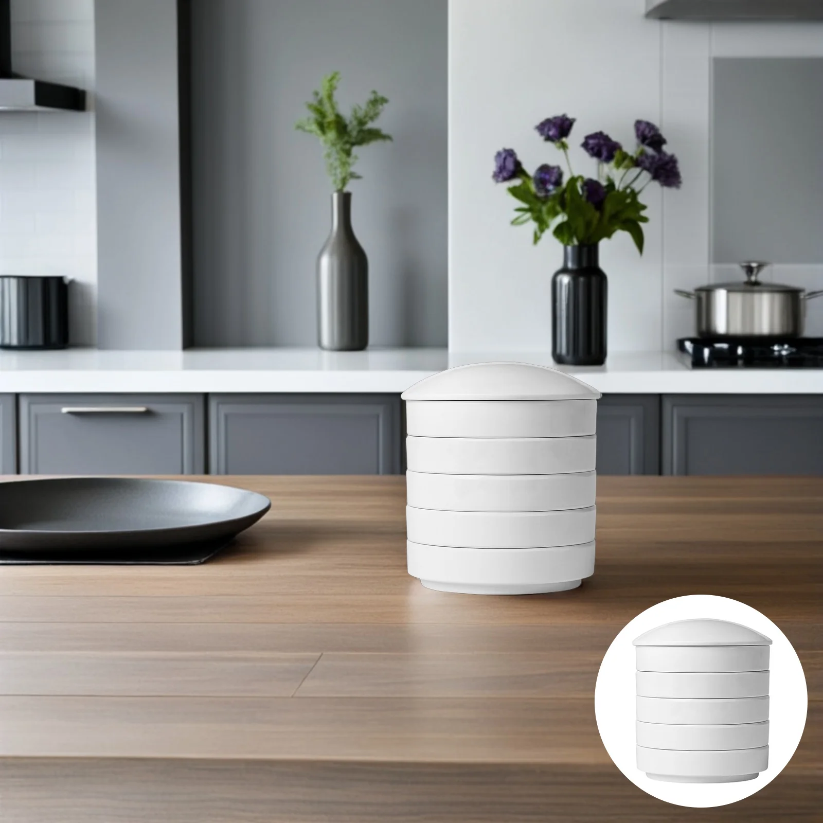 

Five Layers Ceramic Ink Saucer High Quality Pigment Plate for Art Craft Color Mixing Portable Painting Tool for Amateurs