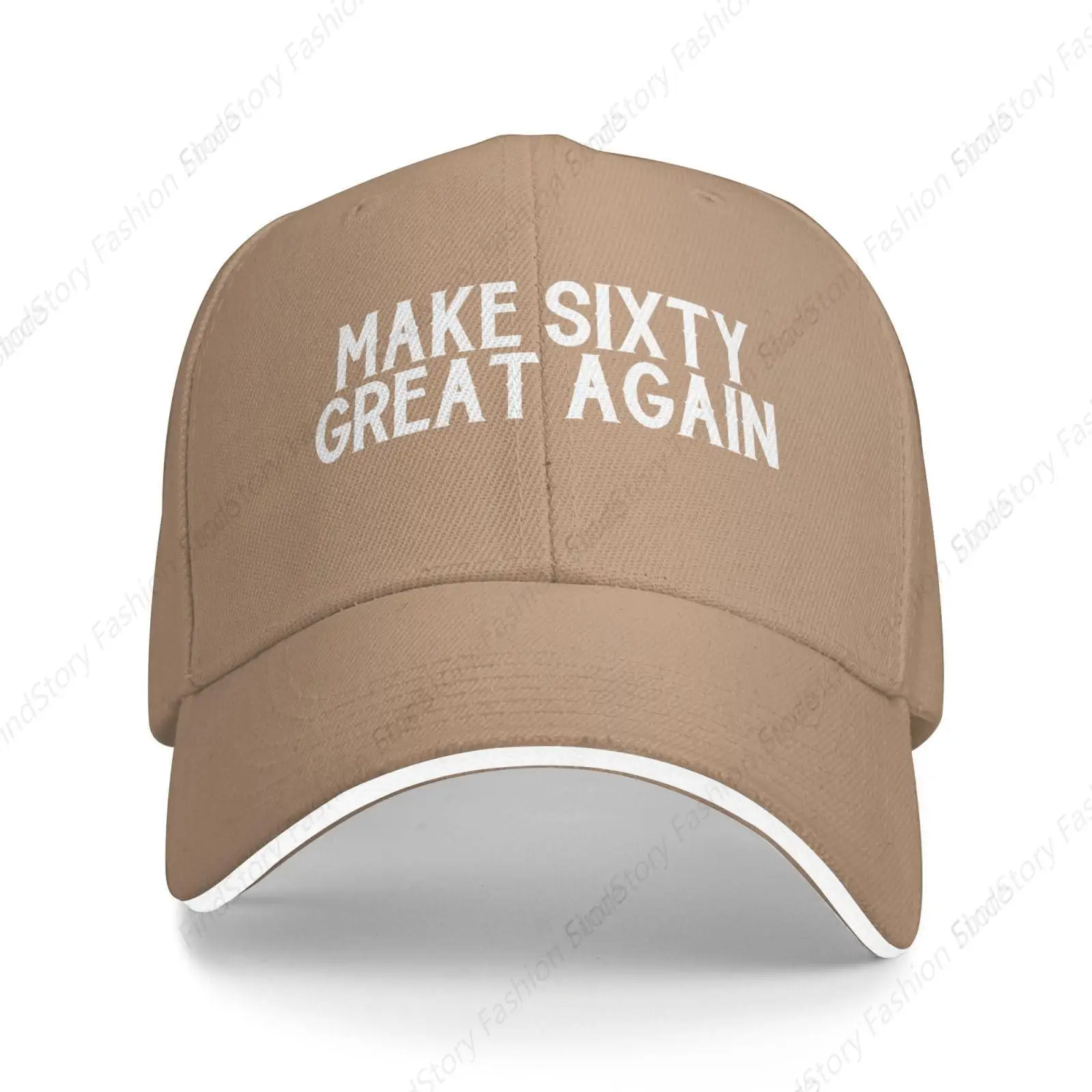 Make Sixty Great Again gorra de béisbol Unisex, sombrero de ala de sándwich de camionero, ajustable, deportes, pesca, Golf, papá, sombreros al aire libre