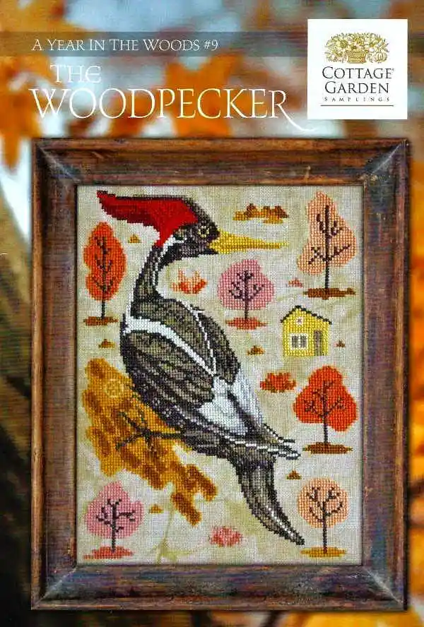 

Cross Stitch 14CT Ecological Cotton Threads Embroidery Home Decoration Hanging Farm animals - woodpeckers 28-34