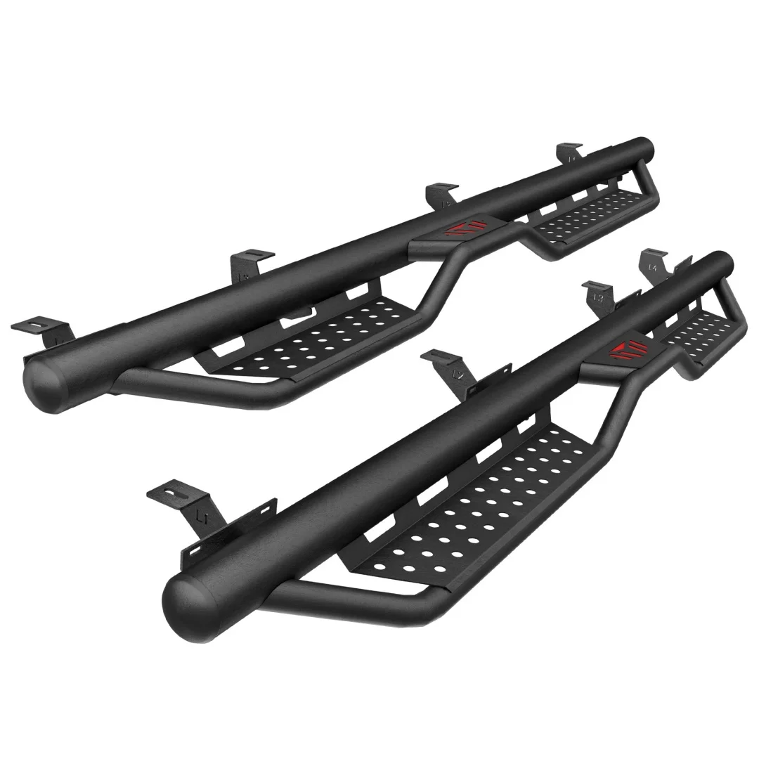 For 2020-2026 Jeep Gladiator JT Running Boards Side Steps, Black Powder Coated 6