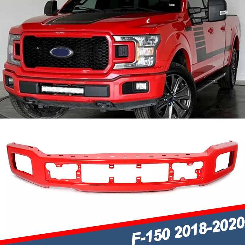 

Fit For Ford F150 2018-2020 Front Bumper Cover W/ Fog Light Hole Crash - Proof Bumper Face Bar Front Bumper Surround Body Kit