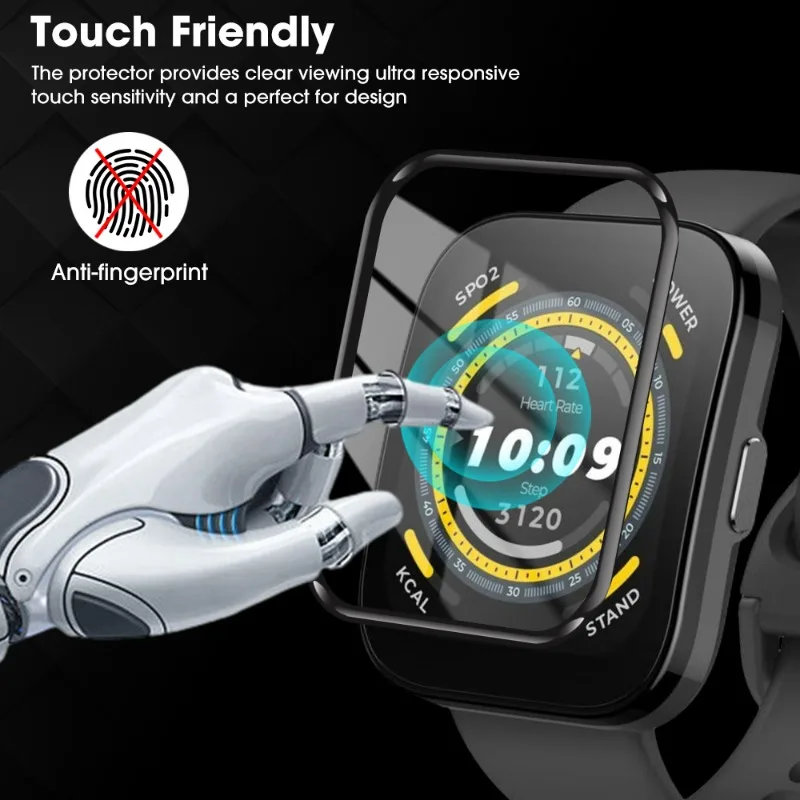 Protector de pantalla HD para Huami Amazfit Bip 3/3Pro/5/6, accesorios antiarañazos para reloj inteligente, películas de cubierta para reloj inteligente, no de vidrio, 1-5 uds.