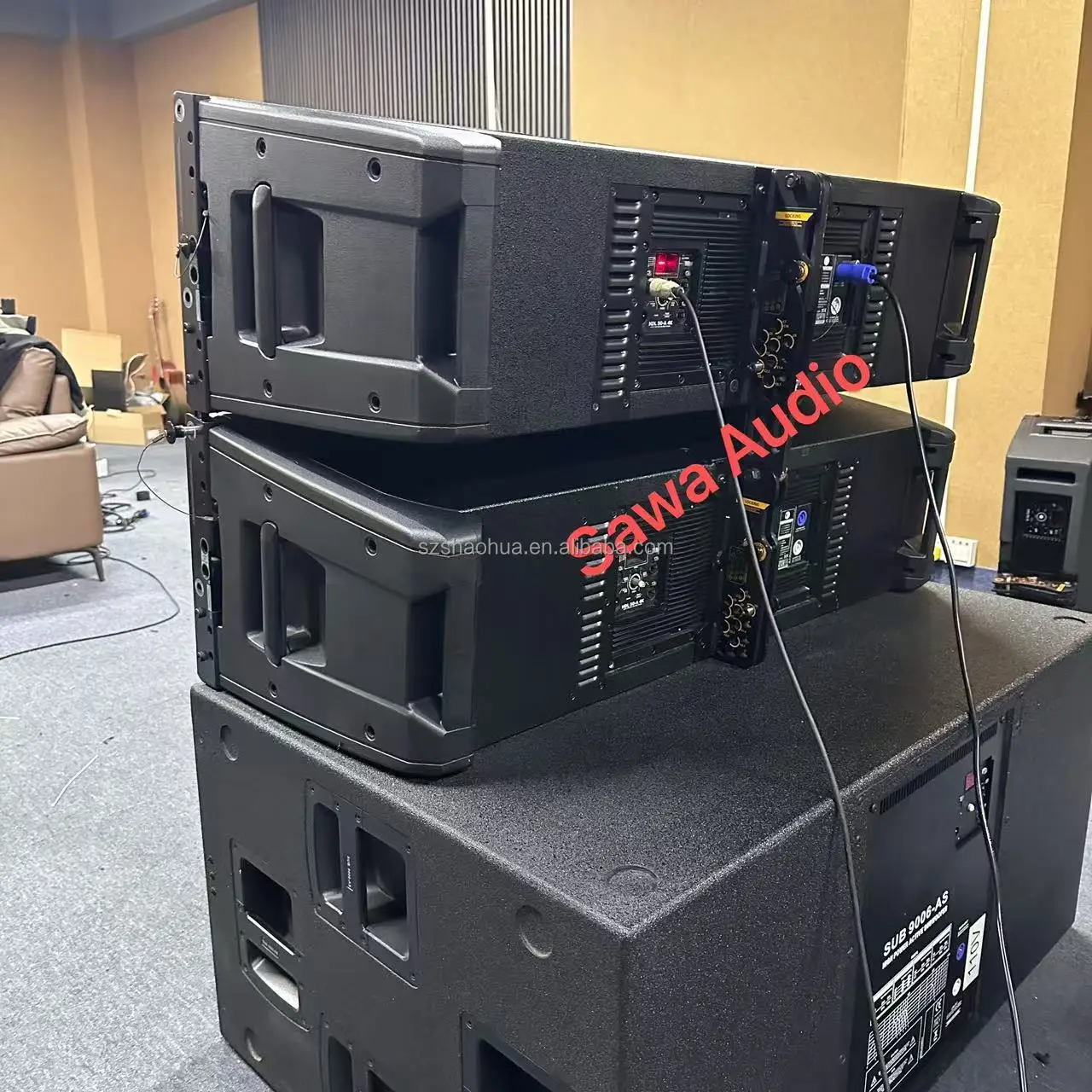 HDL 50-A 4K Dual 12 Inch 3 Way Active Line Array Speaker Big Powered Sound System Professional Audio Outdoor RCF Speakers