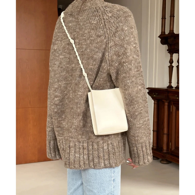 Antwerp MM Sle Loose V-Ne Knitted Cardigan Sweater Coat for Women Comfortable Soft Long Sve Winter Faion Outerwear