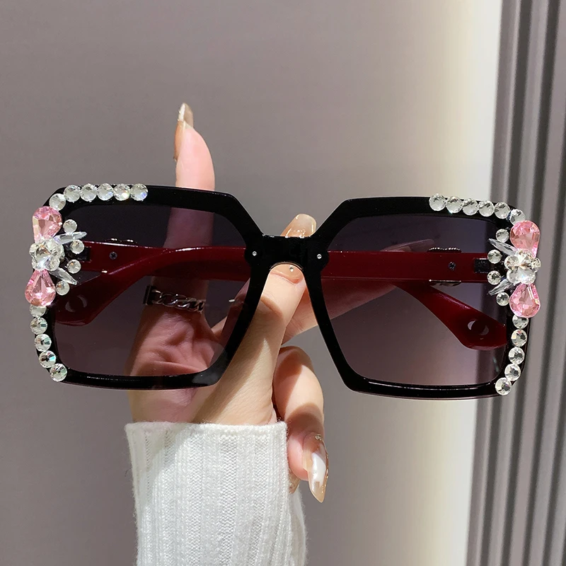 ساطع العين Y2K حجر الراين القط العين أزياء النظارات الشمسية للنساء الرجال بلينغ الصيف الشاطئ الشمس ظلال زي نادي الحفلات التبعي