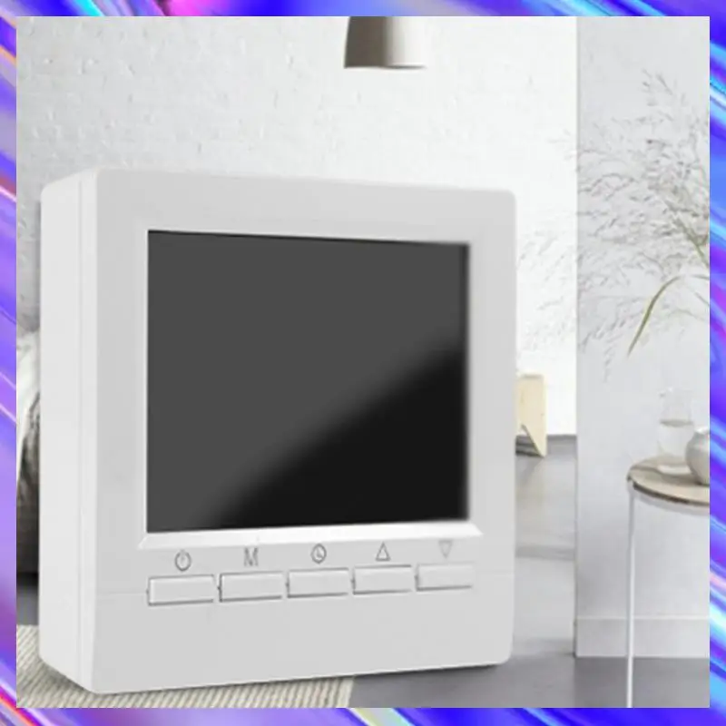 BAAD White Wall Mounted Heating Thermostat For Boilers Weekly Programmable Thermostat