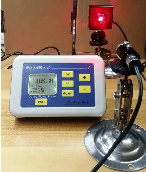 Laser Power Meter Full Wavelength High Precision 0.1mW-2W Range 0.1mW Resolution